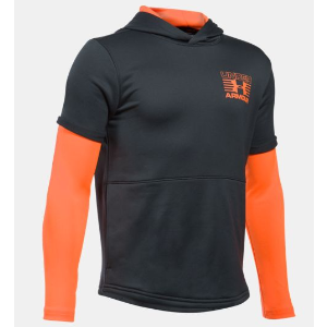 史低价：Under Armour 男童运动卫衣 灰色、橘色可选