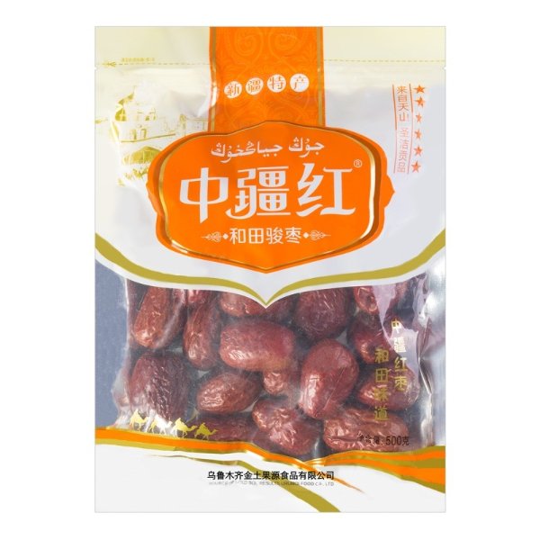 ZHONGJIANGHONG Hotan Red Dates 500g (Packing may vary)
