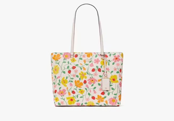 Perfect Strawberry Garden Large Tote