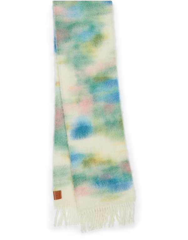Blurred 印花围巾