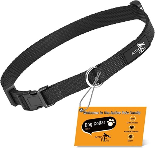Active Pets Quick Release Dog Collar, Breathable Collar for Dogs, Boy Dog Collars, Girl Dog Collars, Dog Collars for Small Dogs, Large Dog Collar for Males & Females, Small Dog Collar for Puppies (S)