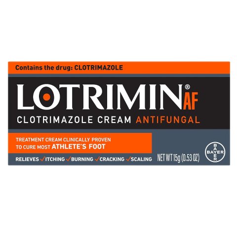 Lotrimin AF Cream for Athlete's Foot, Clotrimazole 1% Antifungal Treatmen 0.53 Ounce (15 Grams)