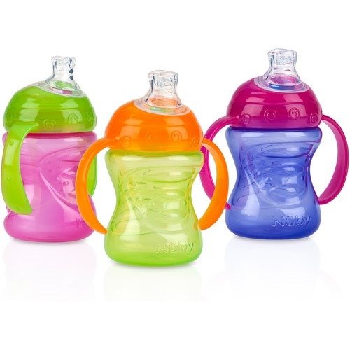 Grip N Sip Soft Spout Trainer Sippy Cup - 3 pack