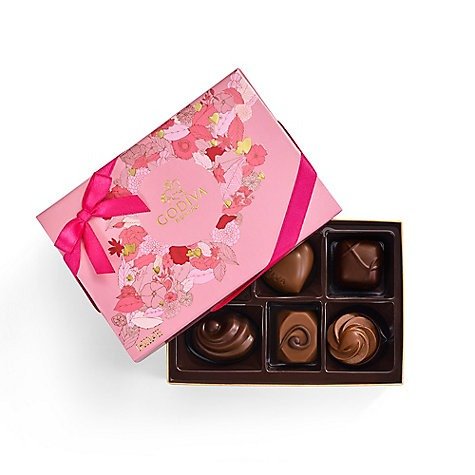 Valentine's Day Assorted Chocolate Gift Box, 6 pc. | GODIVA