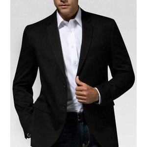 Kenneth Cole Black Graphic Sport Coat