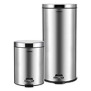 Cuisinart 30L and 5L Stainless Steel Step Trash Can Bundle
