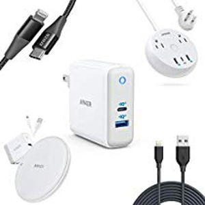 Anker USB-C, Lightning 充电器、数据线 等配件限时特卖