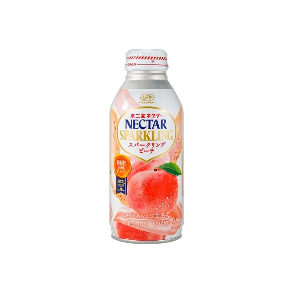 FUJIYA Nectar White Peach Sparkling Juice 380ml