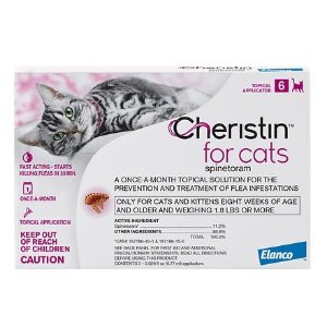 Cheristin Flea Treatment Topical For Cats Over 1.8 lbs