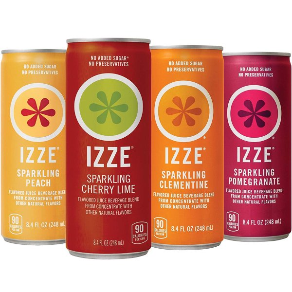 Sparkling Juice, 4 Flavor Sunset Variety Pack, 8.4 Fl Oz, 24cans