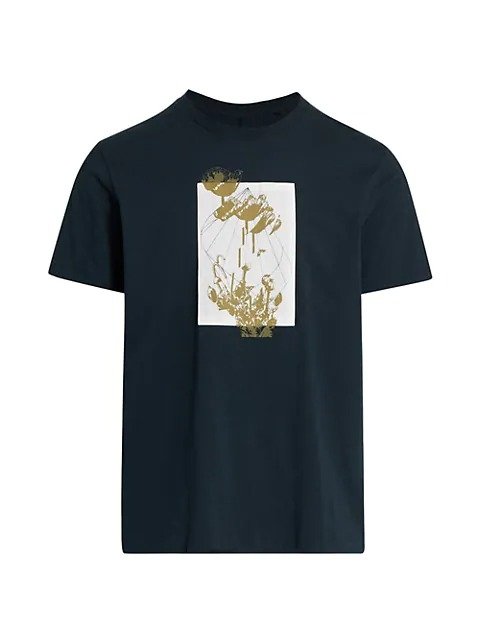 Glitched Floral Graphic T-Shirt