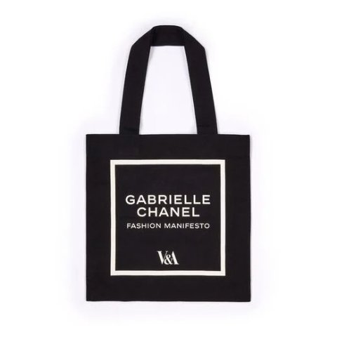 V&A联名Chanel帆布包 黑色