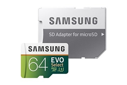 64GB 100MB/s (U3) MicroSDXC EVO Select Memory Card with Adapter (MB-ME64GA/AM)