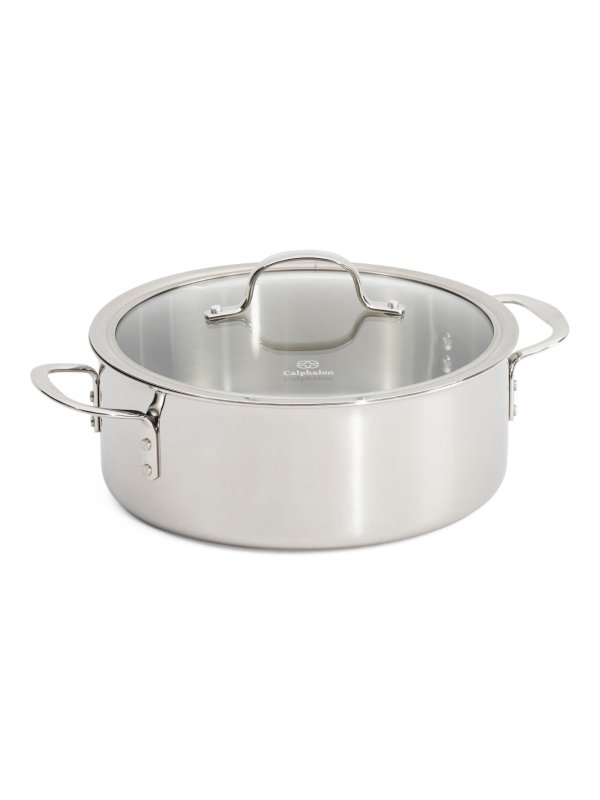 Stainless Steel Tri-ply Dutch Oven With Cover