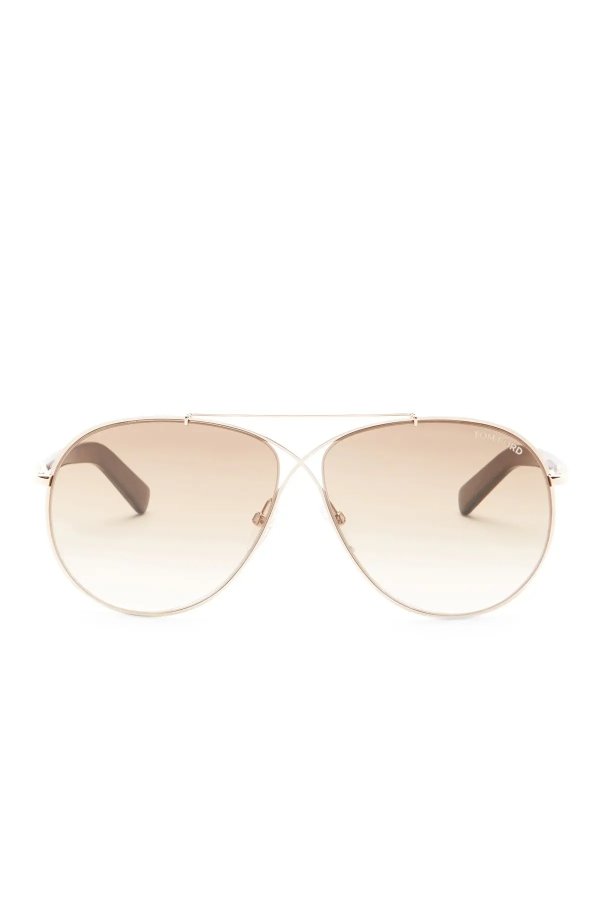 61mm Eva Aviator Sunglasses