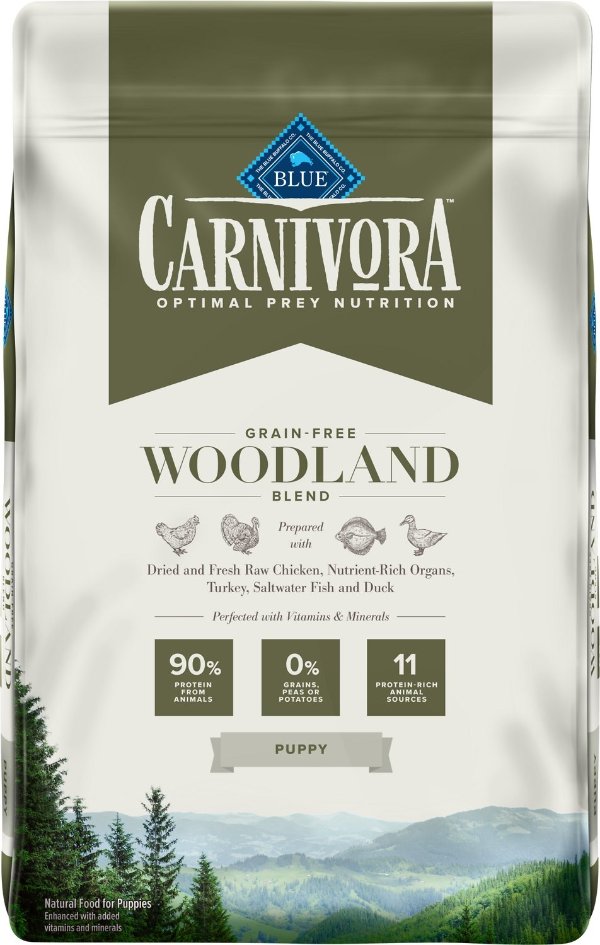 Carnivora Woodland Blend Puppy Grain-Free Dry Dog Food, 10-lb bag - Chewy.com