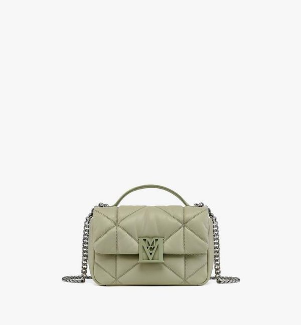 Travia Satchel in Cloud Quilted Leather