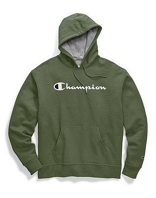 Men's Powerblend® Fleece Pullover Hoodie, Script Logo