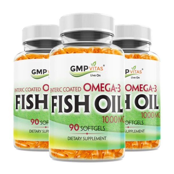 ® 1000 mg Enteric Coated Omega-3 Fish Oil 3-Bottle Bundle