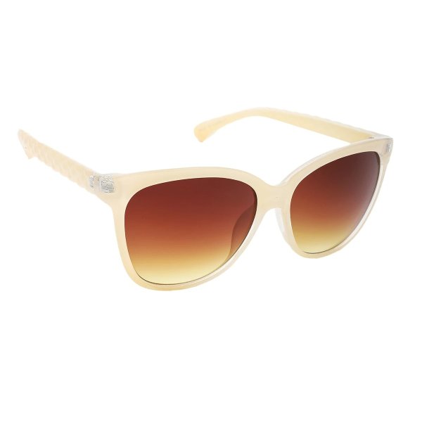 Cateye Sunglasses Cream/Brown