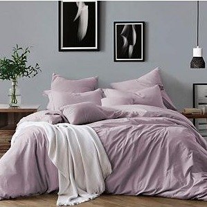 Pre-Washed Cotton Chambray Duvet Cover and Sham Bedding Set (Assorted Sizes and Colors) - Sam's Club