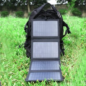 Keedox 14W Dual-Port Portable Foldable Outdoor Solar Charger