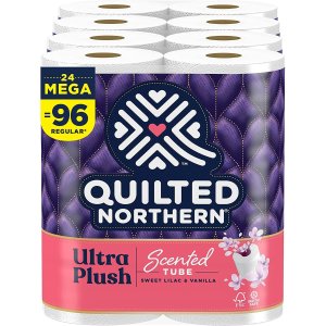 Quilted Northern Ultra Plush Toilet Paper  24 Mega Rolls