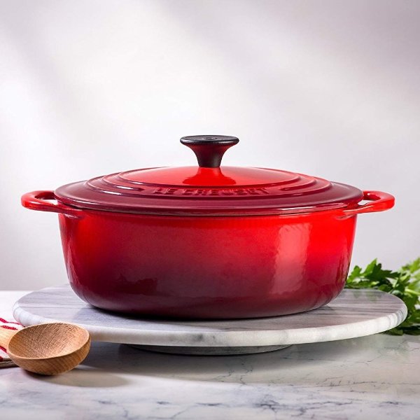 Shallow Dutch French Oven, 2.75 quart, Cerise (Cherry Red)