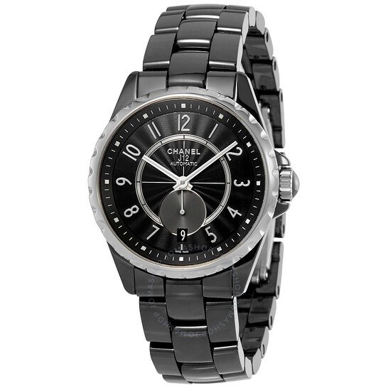 J12 Automatic Black Dial Watch H3836