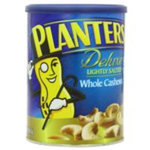 Planters Deluxe Whole Cashews Canister, Lightly Salted 18.25 Ounce