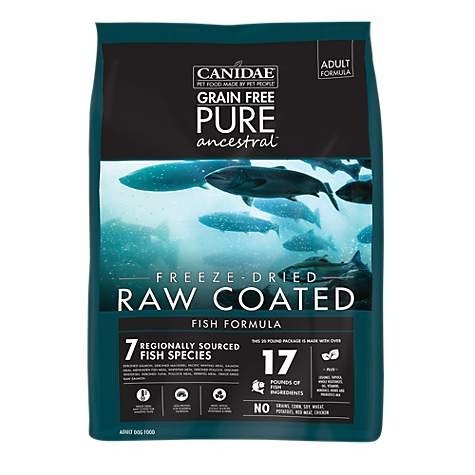 Grain Free PURE Ancestral Diet Dog Dry Raw Coated Fish Formula with Salmon, Mackerel, & Pacific Whiting | Petco