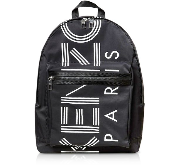 Black Nylon LargeSport Backpack