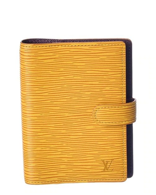 Louis Vuitton Yellow Epi Leather Agenda卡包