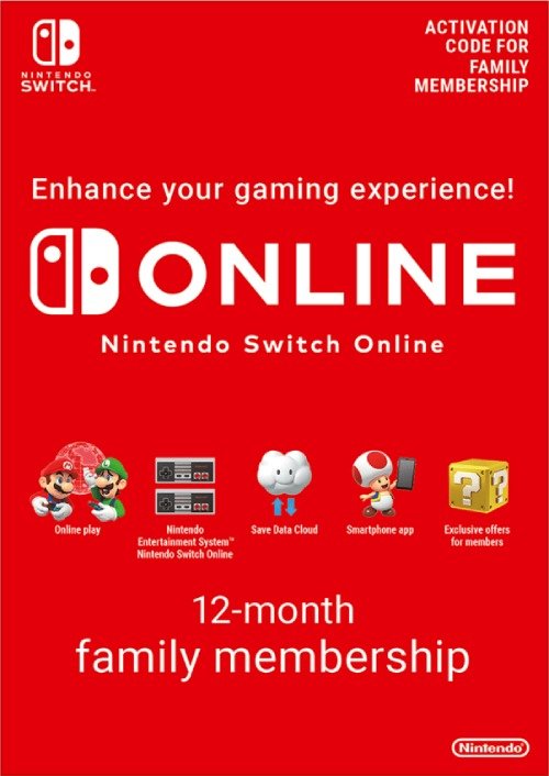 Switch Online 1年家庭会员