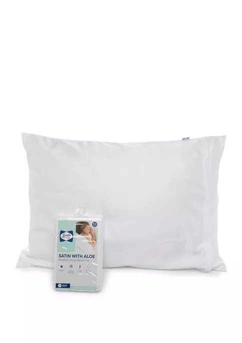 Satin with Aloe Zipper Pillow Protector