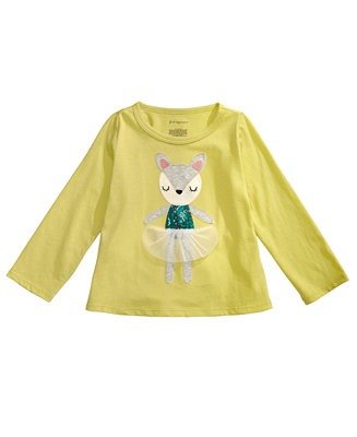 Toddler Girls Cotton Ballerina T-Shirt, Created for Macy's