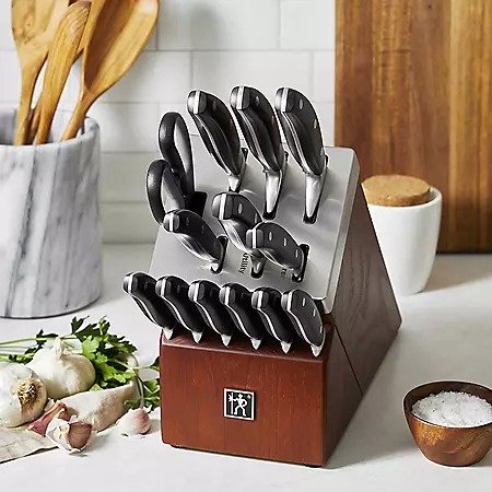 Forged Contour 14-Piece Self Sharpening Cutlery Block Set