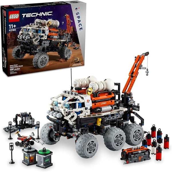 Technic Mars Crew Exploration Rover Building Set, Space Gift for Boys and Girls, Science Project, NASA Inspired Toy, Advanced Building Kit for Kids Ages 10 and Up, 42180