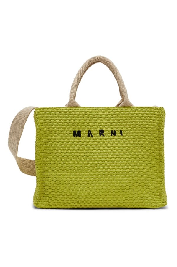 Green East West Shopping Tote