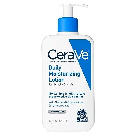 Daily Moisturizing Lotion 12 oz with Hyaluronic Acid and Ceramides for Normal to Dry Skin
