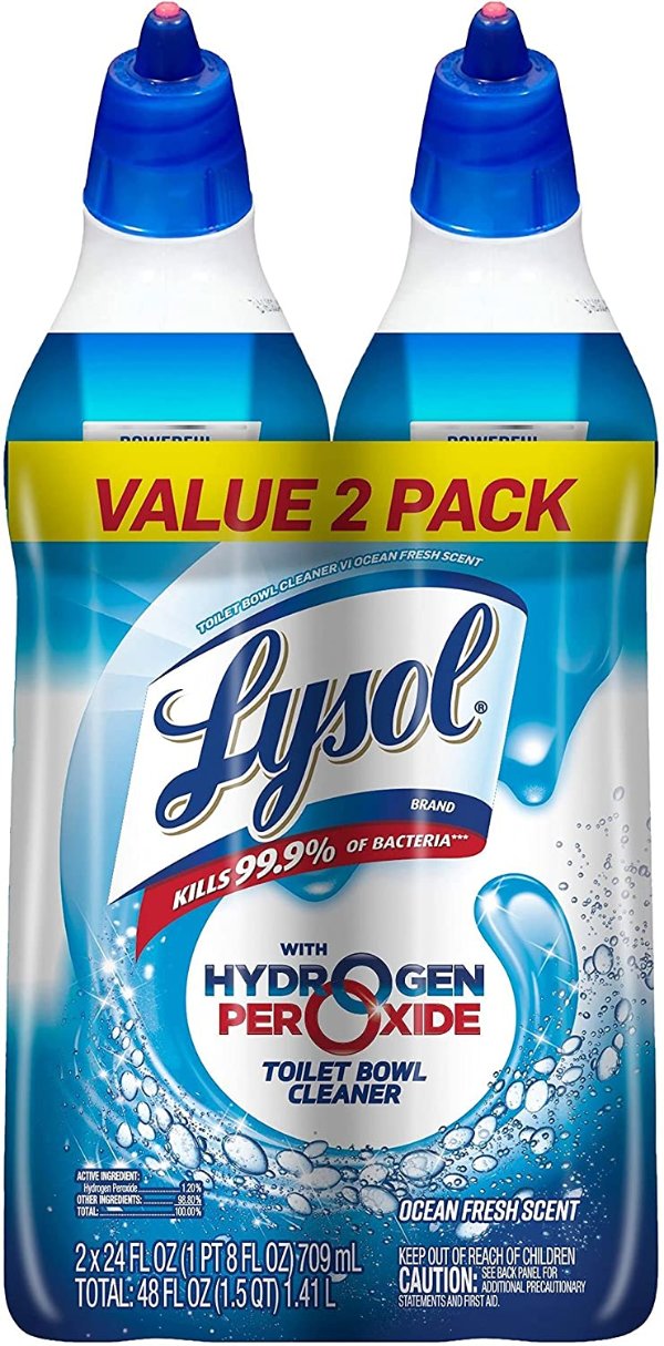 Lysol 无漂白剂马桶清洁剂 2X24oz