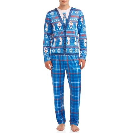 Men's Licensed Cardigan Pajama Set