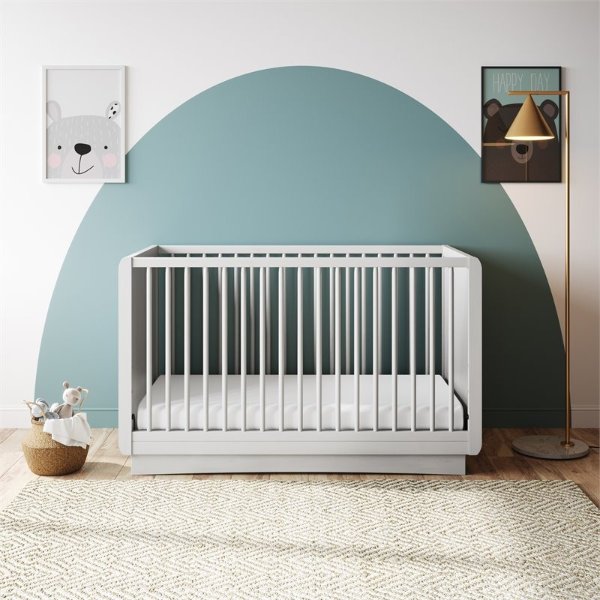 Skye 3-in-1 Convertible Baby Crib, White