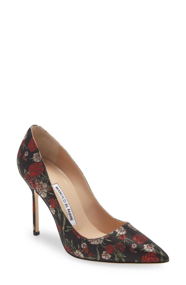 BB Floral Pointed Toe Pump