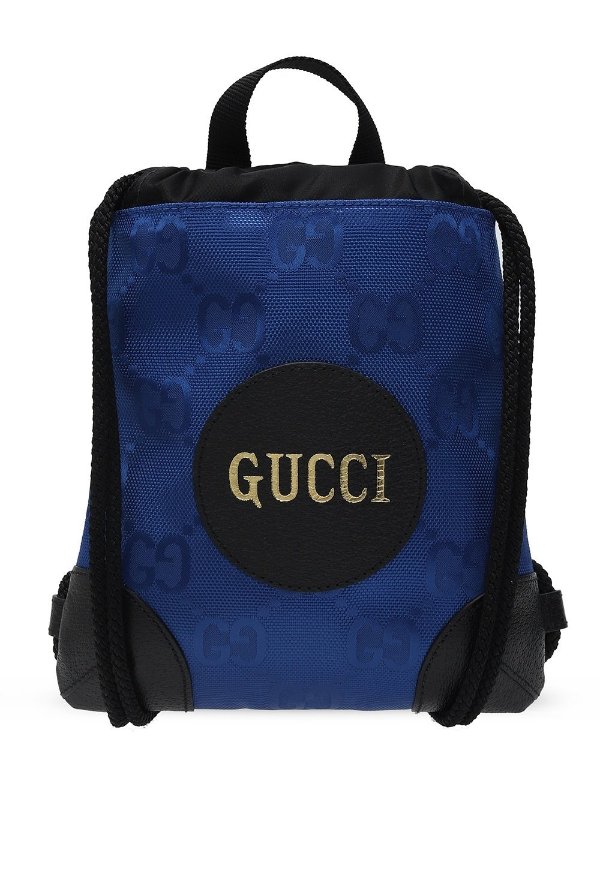 GG Supreme Logo Patch Drawstring Backpack