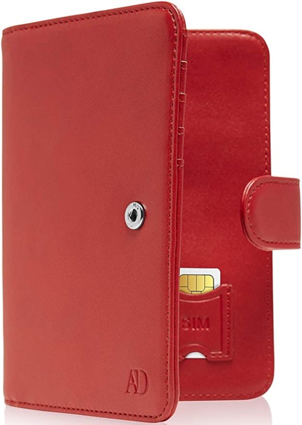 Passport Holder Cover Wallet RFID Blocking - Handmade Leather Passport Case Travel Document Organizer For Men & Women