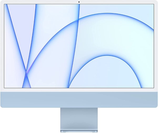 iMac 24" M1芯版 蓝色 (7核GPU, 8GB, 256GB)