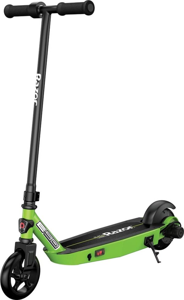 Black Label E90 Electric Scooter - Green, for Kids Ages 8+ and up to 120 lbs, up to 10 mph