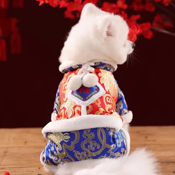 Chinese New Year Plush Cat Clothes Set, Pet Costumes, Tang Suits For Small Medium Large Dogs | 90 Days Buyer Protection | Temu