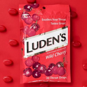 Luden's Wild Cherry Throat Drops,Deliciously Soothing,90 Drops